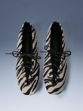 Apricot Rivet Lace-Up Women's Outdoor Handmade Flat Shoes